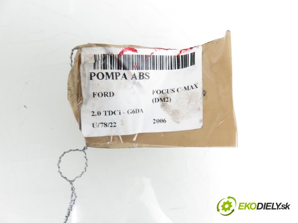 FORD FOCUS C-MAX (DM2) MINIVAN 2006 1997,00 Sterowniki ABS 1997,00 pumpa ABS 10096001123;3M512C405AF;10020601374 (Pumpy brzdové)