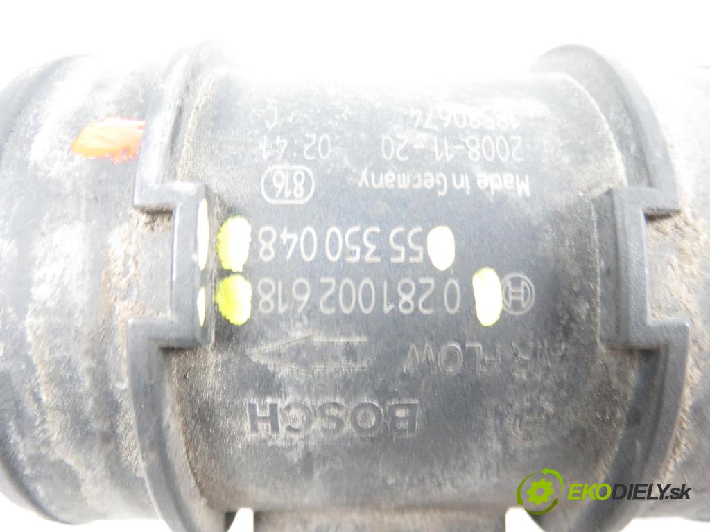 OPEL ASTRA H Kombi (A04) KOMBI 2009 1248,00 Przepływomierze 1248,00 váha vzduchu vzduchu 0281002618;55350048