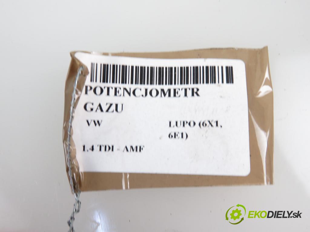 VW POLO (9N_) HB 2003 1198,00 Pozostałe 1198,00 Potenciometer plynového pedálu 0281002322;6N1721503D (Pedále)