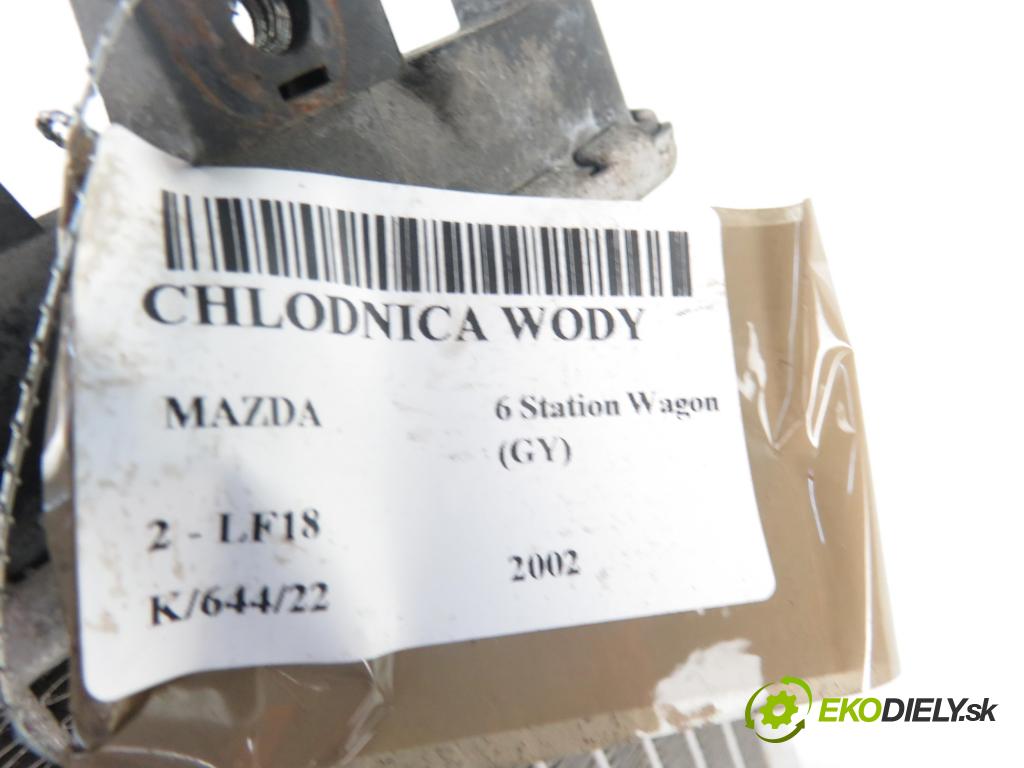 MAZDA 6 Station Wagon (GY) KOMBI 2002 1999,00 Chłodnice wody 1999,00 chladič vody 62462A