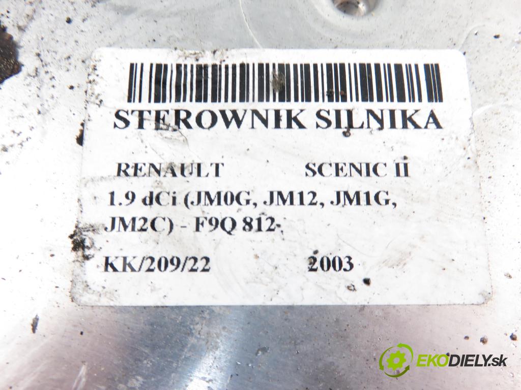 RENAULT SCENIC II (JM0/1_) MINIVAN 2003 1870,00 Sterowniki silnika 1870,00 Riadiaca jednotka Motor 0281011390;8200310863