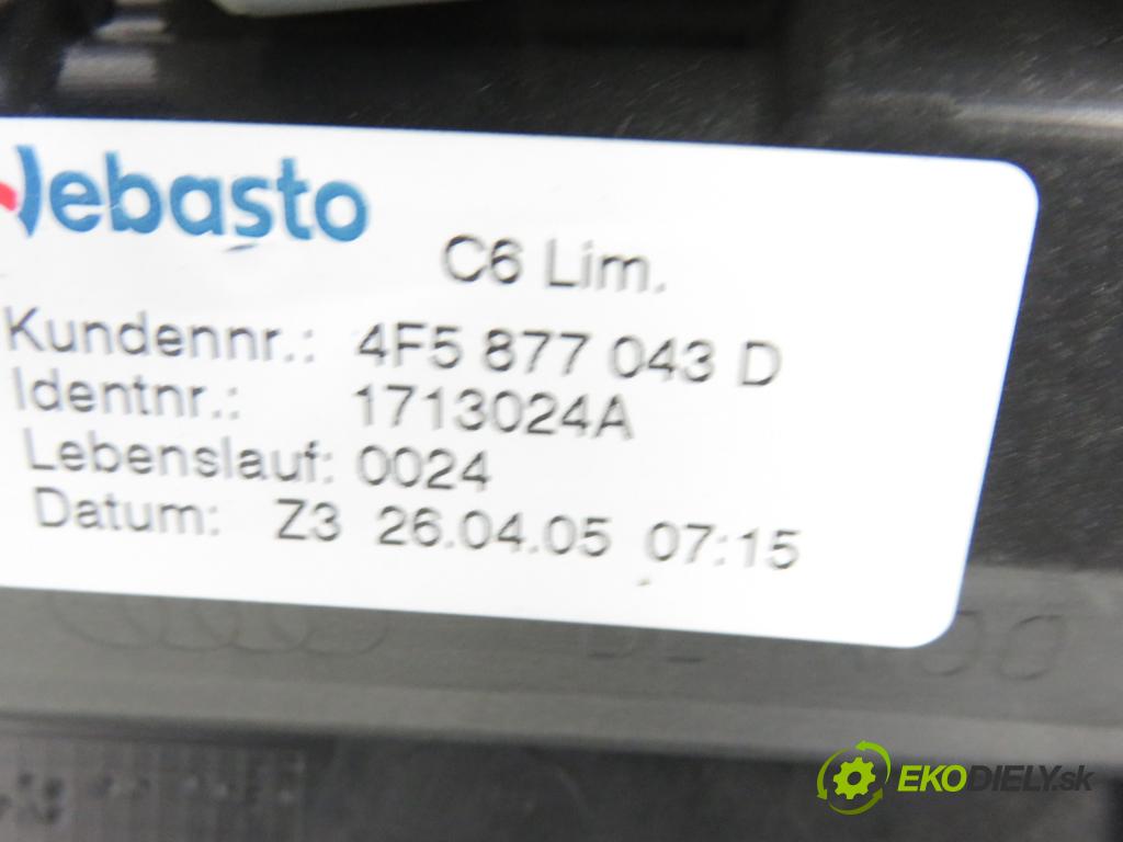 AUDI A6 (4F2, C6) SEDAN 2005 3123,00 Szyberdachy 3123,00 střešní okno 4B0959591H;4F5877043D (Okna karoserie)