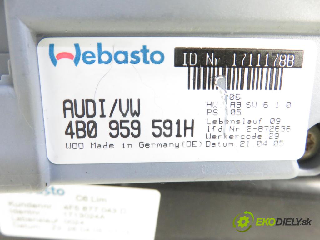AUDI A6 (4F2, C6) SEDAN 2005 3123,00 Szyberdachy 3123,00 střešní okno 4B0959591H;4F5877043D (Okna karoserie)