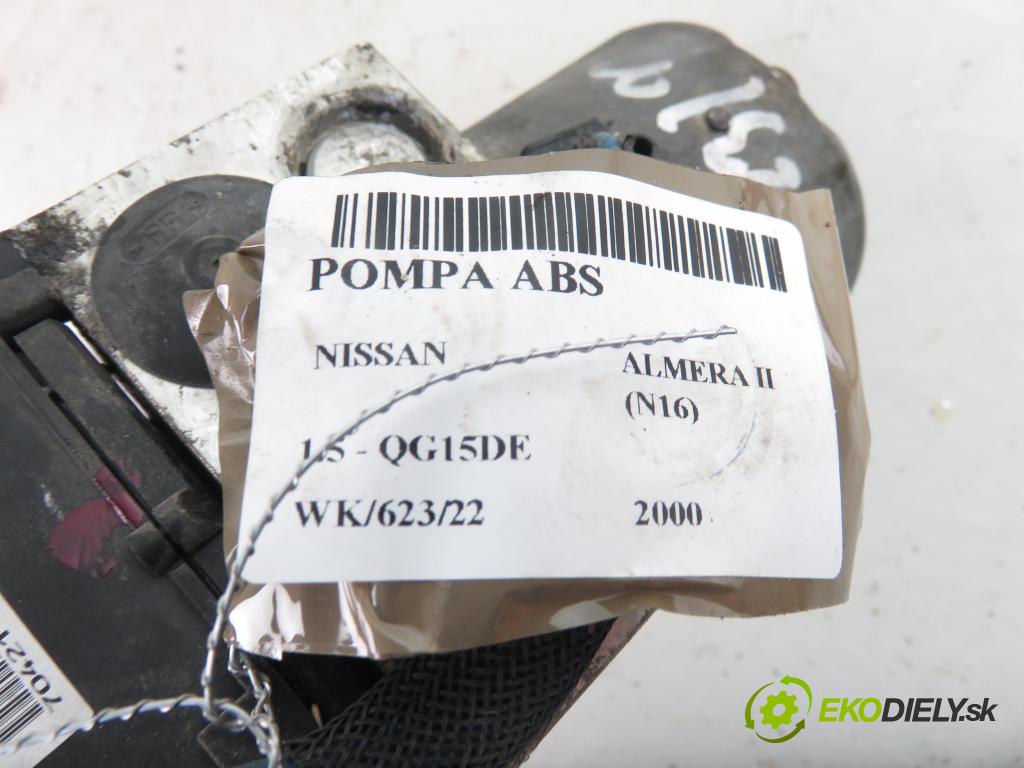 NISSAN ALMERA II (N16) SEDAN 2000 1498,00 Sterowniki ABS 1498,00 Pumpa ABS 11000041061;476604M520;704210890271090 (Pumpy ABS)