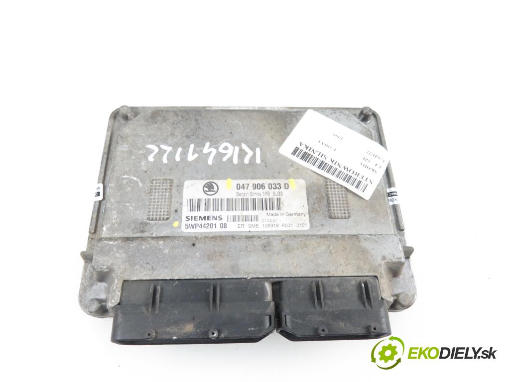 SKODA FABIA I (6Y2) HB 1999 1397,00 Sterowniki silnika 1397,00 Riadiaca jednotka Motor 047906033D;5WP44201