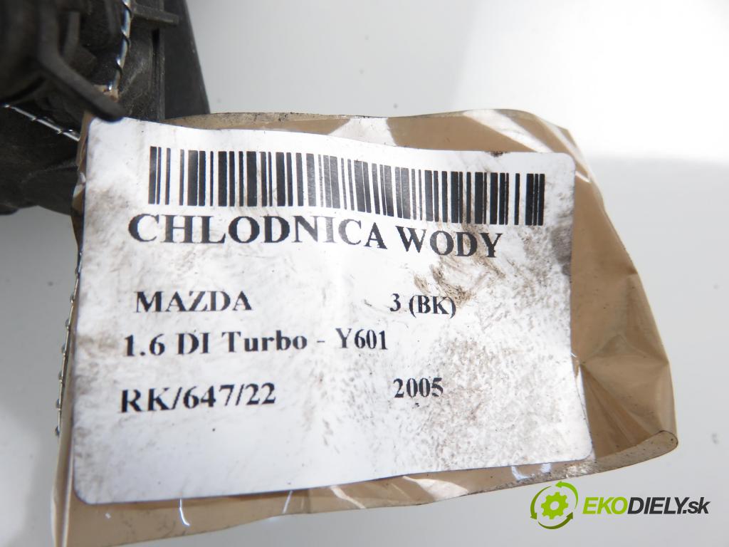 MAZDA 3 (BK) HB 2005 1560,00 Chłodnice wody 1560,00 chladič vody 3M5H8005TL
