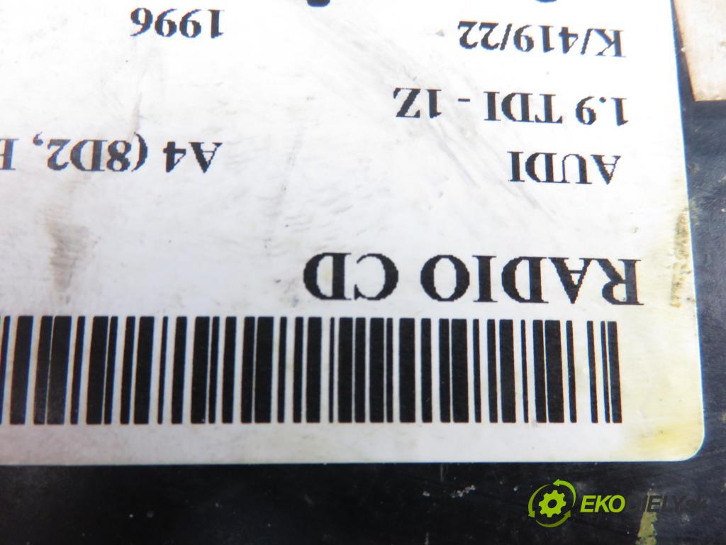 AUDI A4 (8D2, B5) SEDAN 1996 1896,00 Radioodtwarzacze 1896,00 RADIO Modul 4B0035152