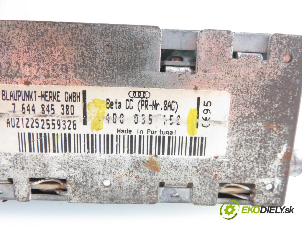 AUDI A4 (8D2, B5) SEDAN 1996 1896,00 Radioodtwarzacze 1896,00 RADIO Modul 4B0035152
