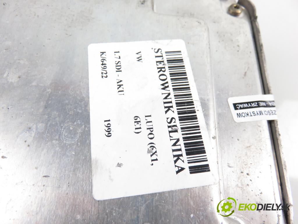 VW LUPO (6X1, 6E1) HB 1999 1716,00 Sterowniki silnika 1716,00 Riadiaca jednotka Motor 038906012BE;028010179