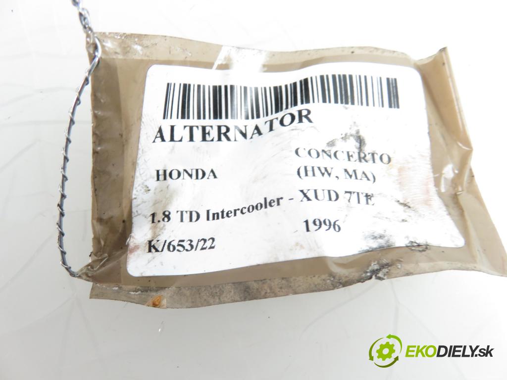 HONDA CONCERTO (HW, MA) LIFTBACK 1990 0,00 Alternatory kompletne 1769,00 Alternátor YLE10017E (Alternátory)