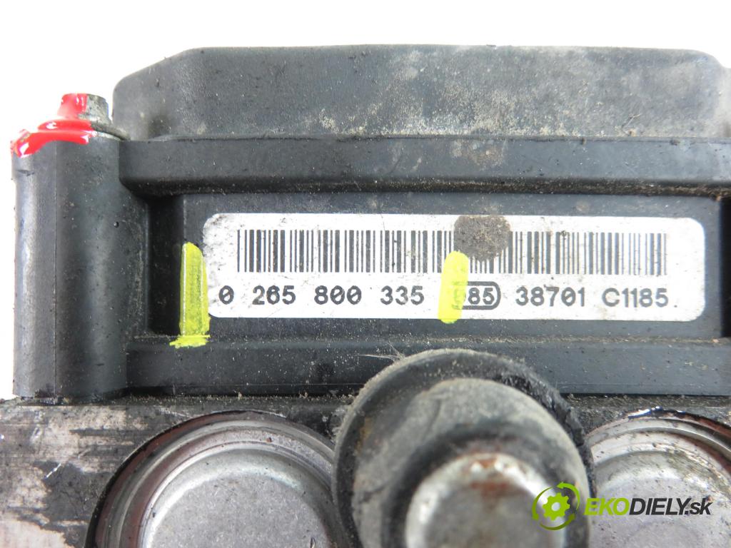RENAULT CLIO II (BB_, CB_) HB 2003 1461,00 Sterowniki ABS 1461,00 pumpa ABS 0265800335 (Pumpy brzdové)