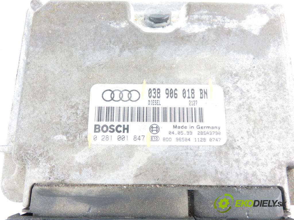 AUDI A3 (8L1) HB 1999 1896,00 Sterowniki silnika 1896,00 Riadiaca jednotka Motor 038906018BN;0281001847