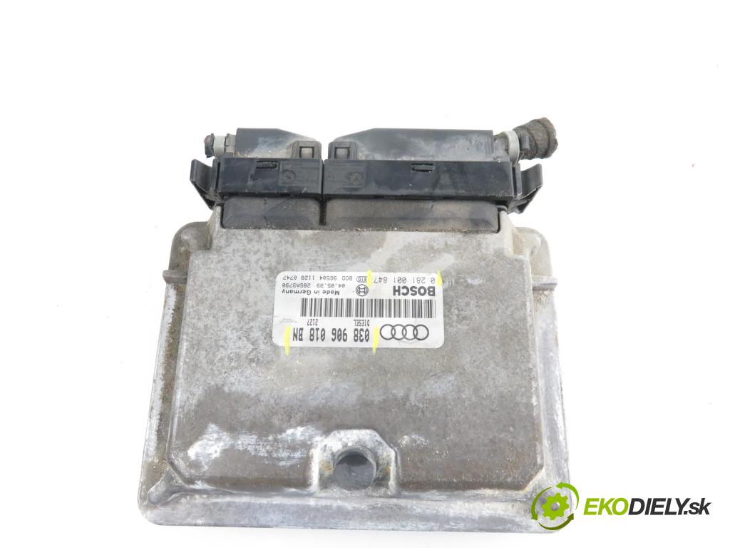 AUDI A3 (8L1) HB 1999 1896,00 Sterowniki silnika 1896,00 Riadiaca jednotka Motor 038906018BN;0281001847