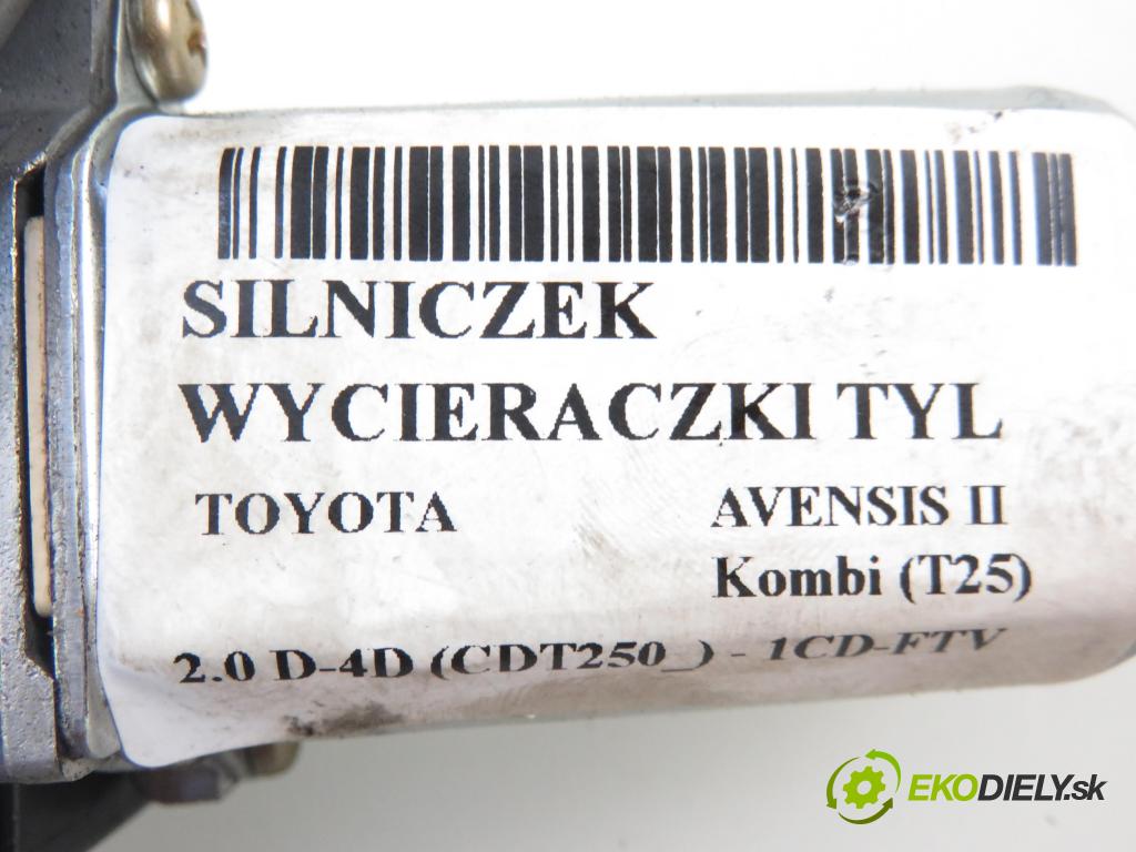 TOYOTA AVENSIS Kombi (_T25_) KOMBI 2003 1995,00 Silniki wycieraczek 1995,00 Motorček stierače ZADNÉ: 2596000102;8513005100