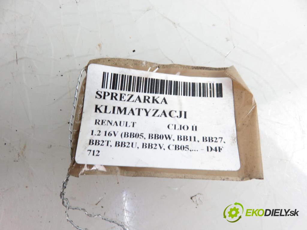 RENAULT CLIO II (BB_, CB_) HB 2002 1149,00 Kompresory klimatyzacji 1149,00 KOMPRESOR: klimatizace 8200037058 (Kompresory)