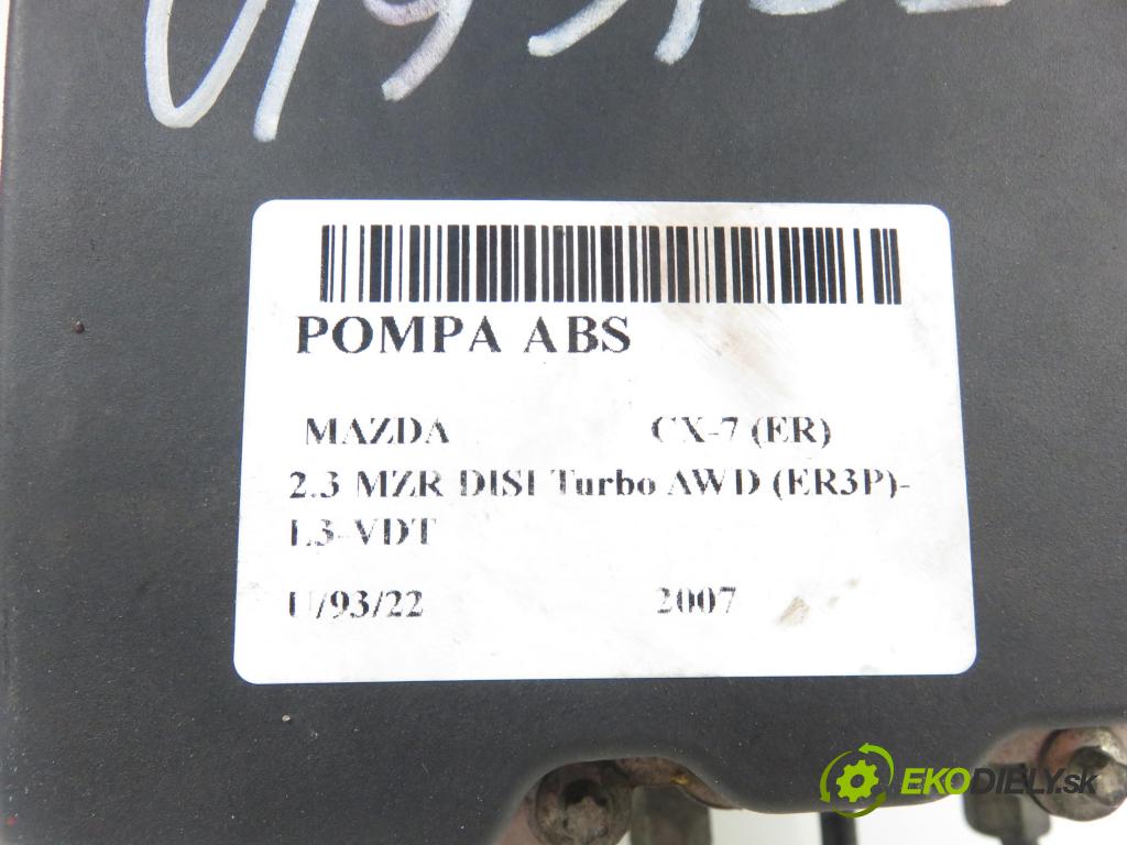 MAZDA CX-7 (ER) SUV 2007 2261,00 Sterowniki ABS 2261,00 pumpa ABS 0265950736 (Pumpy brzdové)