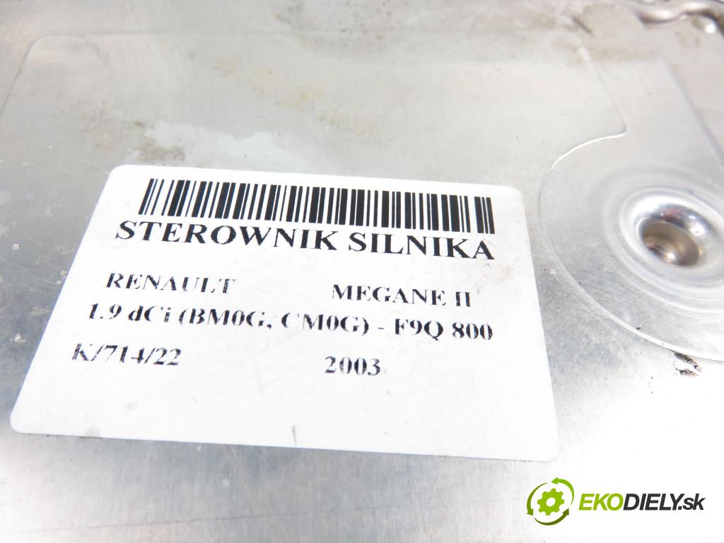 RENAULT MEGANE II (BM0/1_, CM0/1_) HB 2003 1870,00 Sterowniki silnika 1870,00 Riadiaca jednotka Motor 0281011275;8200305678