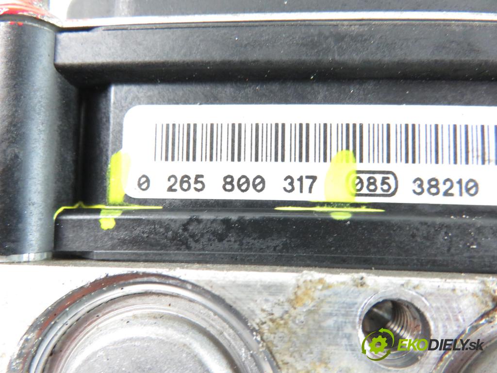 RENAULT MEGANE II (BM0/1_, CM0/1_) HB 2003 1870,00 Sterowniki ABS 1870,00 pumpa ABS 0265800317 (Pumpy brzdové)