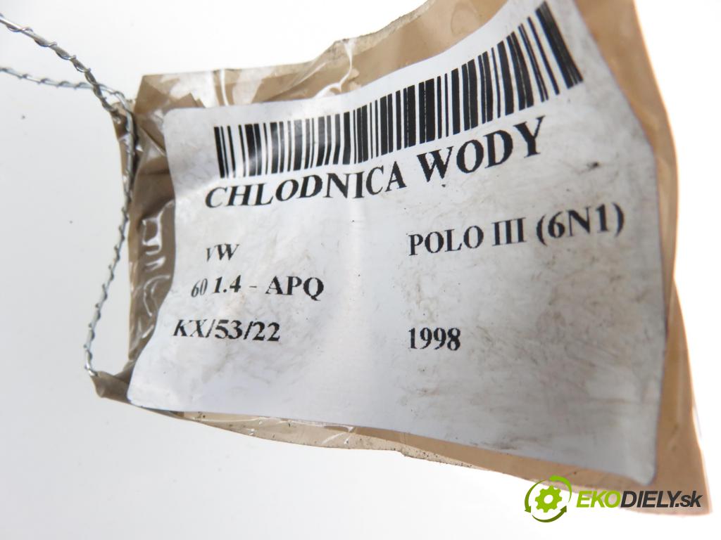 VW POLO (6N1) HB 1998 1390,00 Chłodnice wody 1390,00 chladič vody