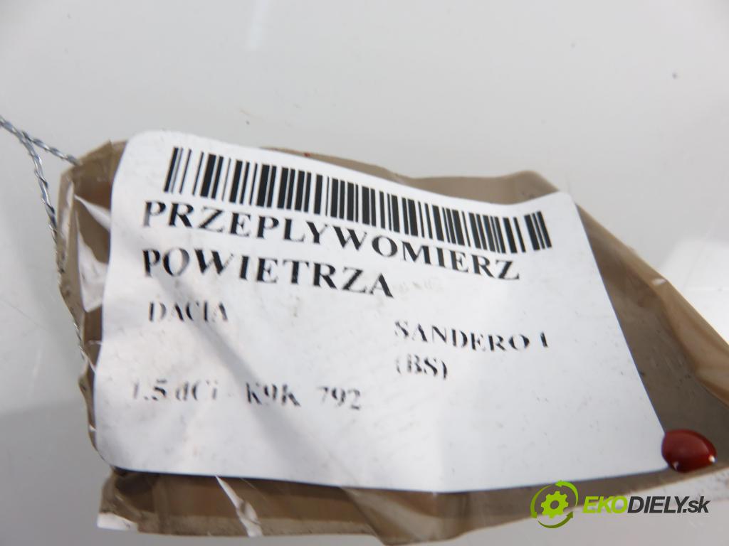 DACIA SANDERO HB 2009 1461,00 Przepływomierze 1461,00 váha vzduchu vzduchu T01024A150