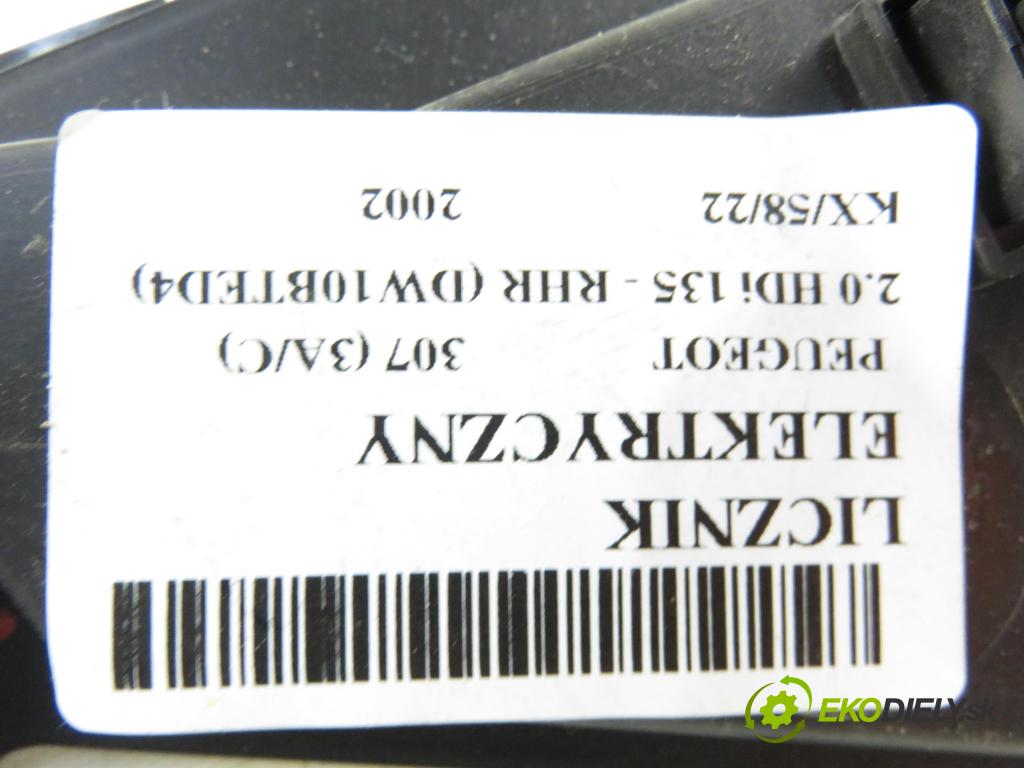 PEUGEOT 307 (3A/C) HB 2002 100,00 2.0 HDi 135 - RHR 1997,00 Prístrojovka elektrický 9655476580