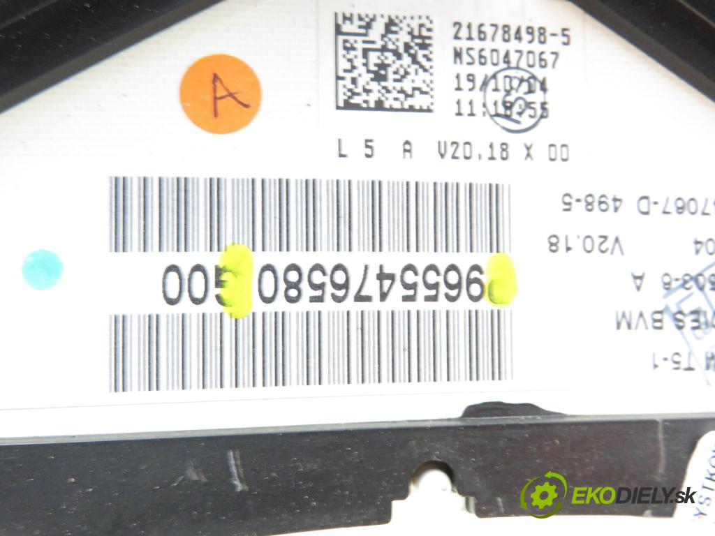 PEUGEOT 307 (3A/C) HB 2002 100,00 2.0 HDi 135 - RHR 1997,00 Prístrojovka elektrický 9655476580