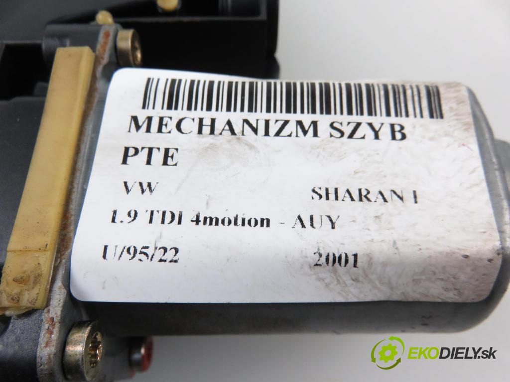 VW SHARAN (7M8, 7M9, 7M6) MINIVAN 2001 1896,00 Silniczki szyb 1896,00 Motorček sťahovania okien pravé zadné YM2114533BA;7M3959812;7743002541