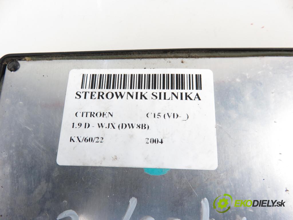 CITROEN C15 (VD-_) KOMBI 2004 1868,00 Sterowniki silnika 1868,00 Riadiaca jednotka Motor 965036180;R04080024E