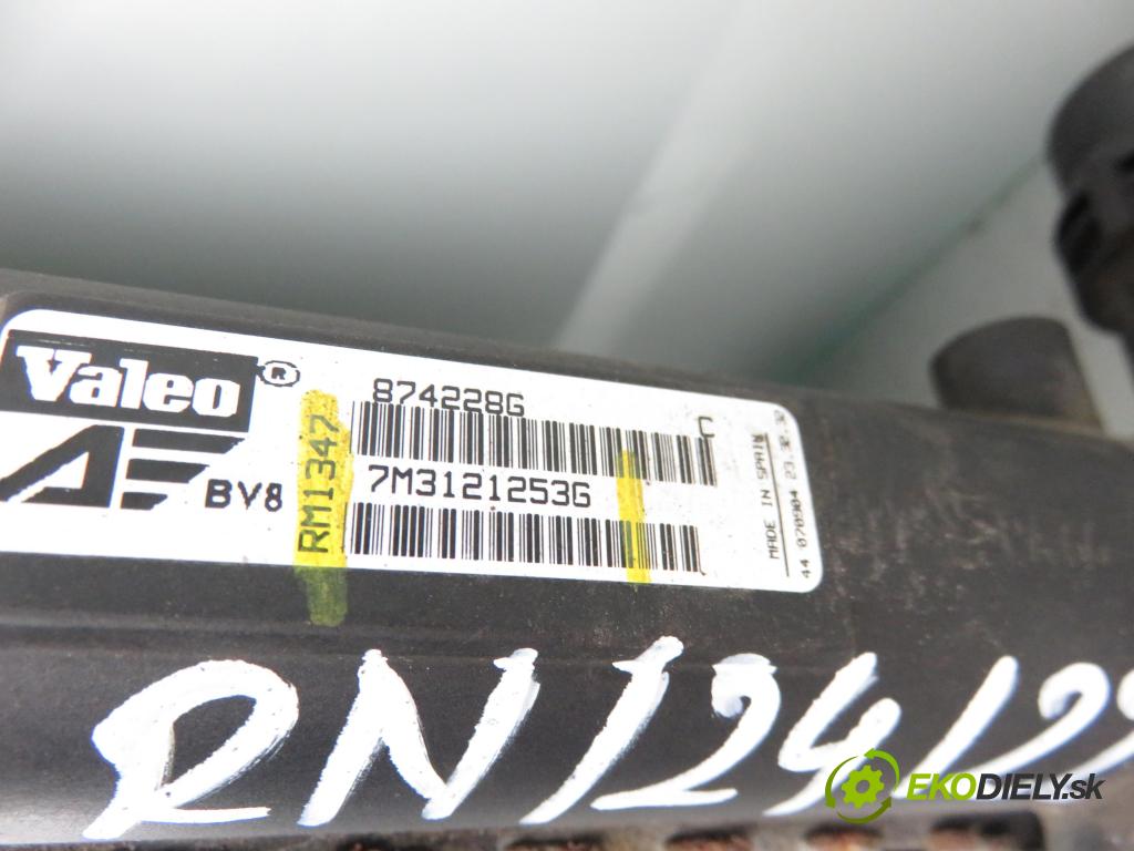 VW SHARAN (7M8, 7M9, 7M6) MINIVAN 2005 1896,00 Chłodnice wody 1896,00 chladič vody 7M3121253G