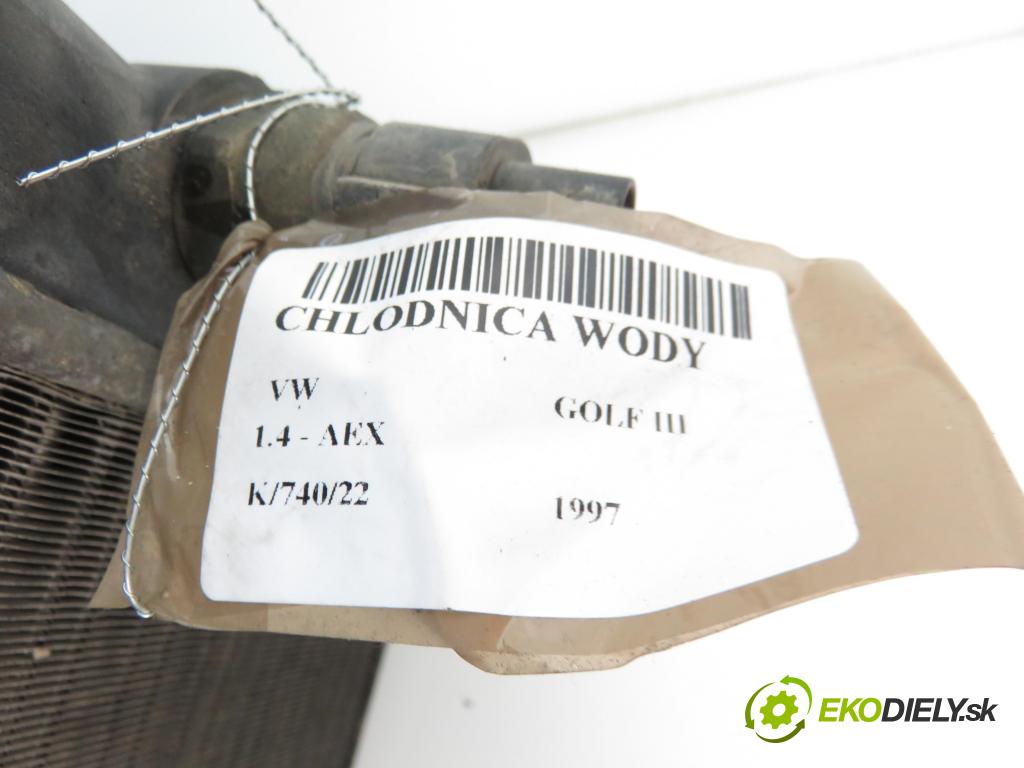 VW GOLF III (1H1) HB 1997 1390,00 Chłodnice wody 1390,00 chladič vody 6N0121253B