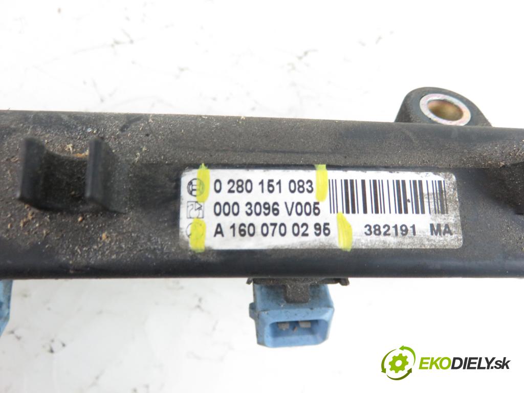 SMART CITY-COUPE (450) HB 2000 698,00 Listwy wtryskowe 698,00 Lišta vstrekovacia 0280151083; 0003096V005 (Vstrekovacie lišty)