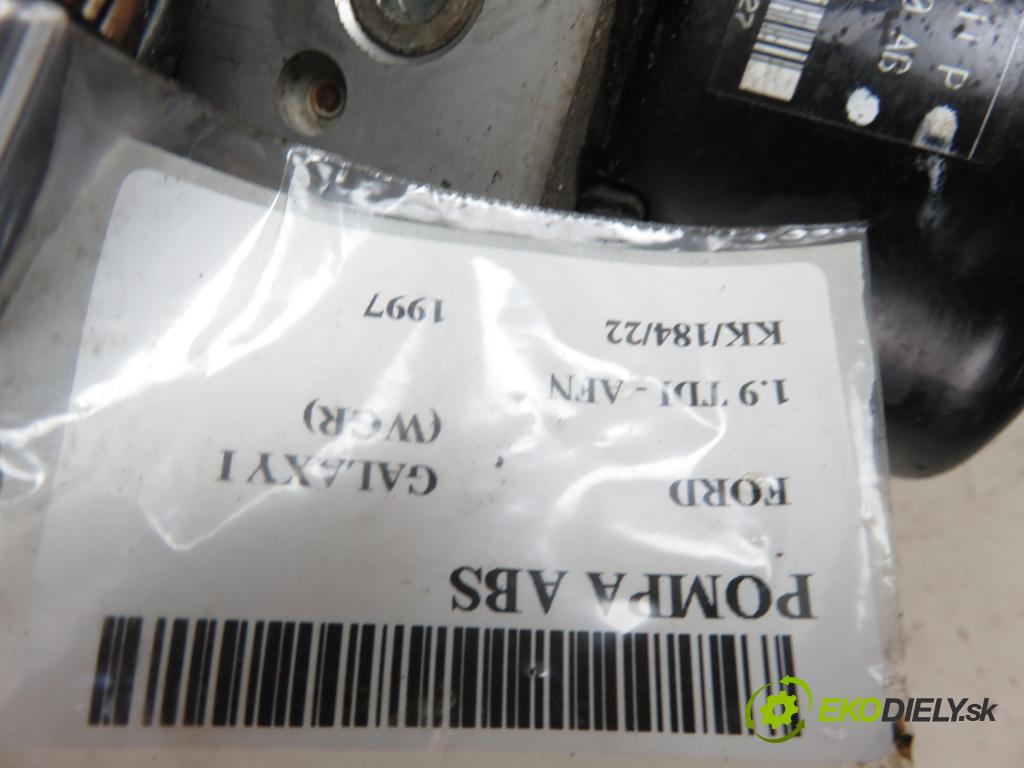 FORD GALAXY (WGR) MINIVAN 1997 1896,00 Sterowniki ABS 1896,00 pumpa ABS 7M0614111P;98VW2L580AB;1J0907379D (Pumpy brzdové)