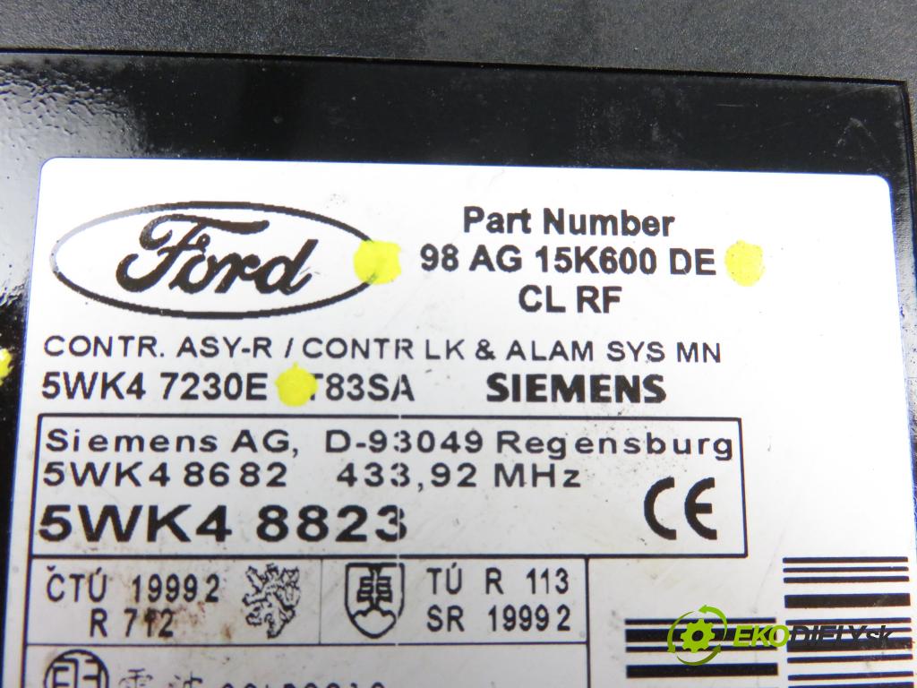 FORD FOCUS Turnier (DNW) KOMBI 2001 1753,00 Moduły komfortu 1753,00 MODUL komfortu 98AG15K600DE;5WK47230E