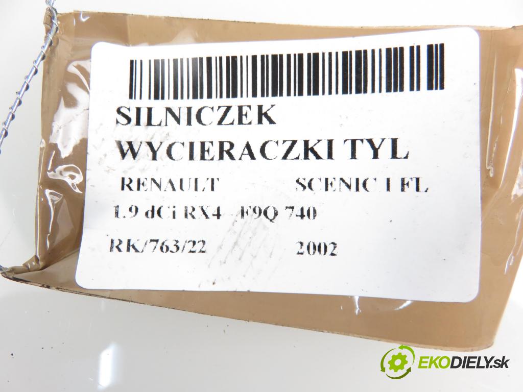 RENAULT SCENIC I (JA0/1_) CROSSOVER 2002 1870,00 Silniki wycieraczek 1870,00 Motorček stierače ZADNÉ: 54904012;7700432076B