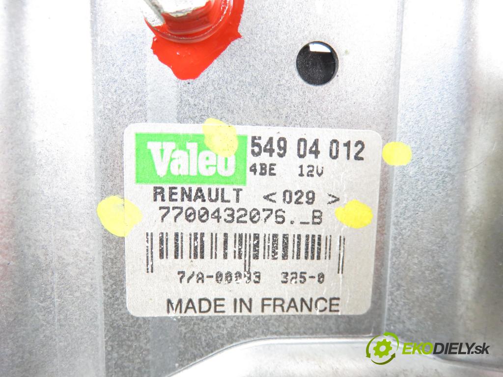 RENAULT SCENIC I (JA0/1_) CROSSOVER 2002 1870,00 Silniki wycieraczek 1870,00 Motorček stierače ZADNÉ: 54904012;7700432076B