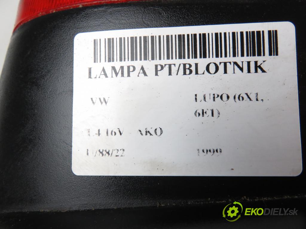 VW LUPO (6X1, 6E1) HB 1999 1390,00 Lampy tylne 1390,00 Svetlo pravé zadné