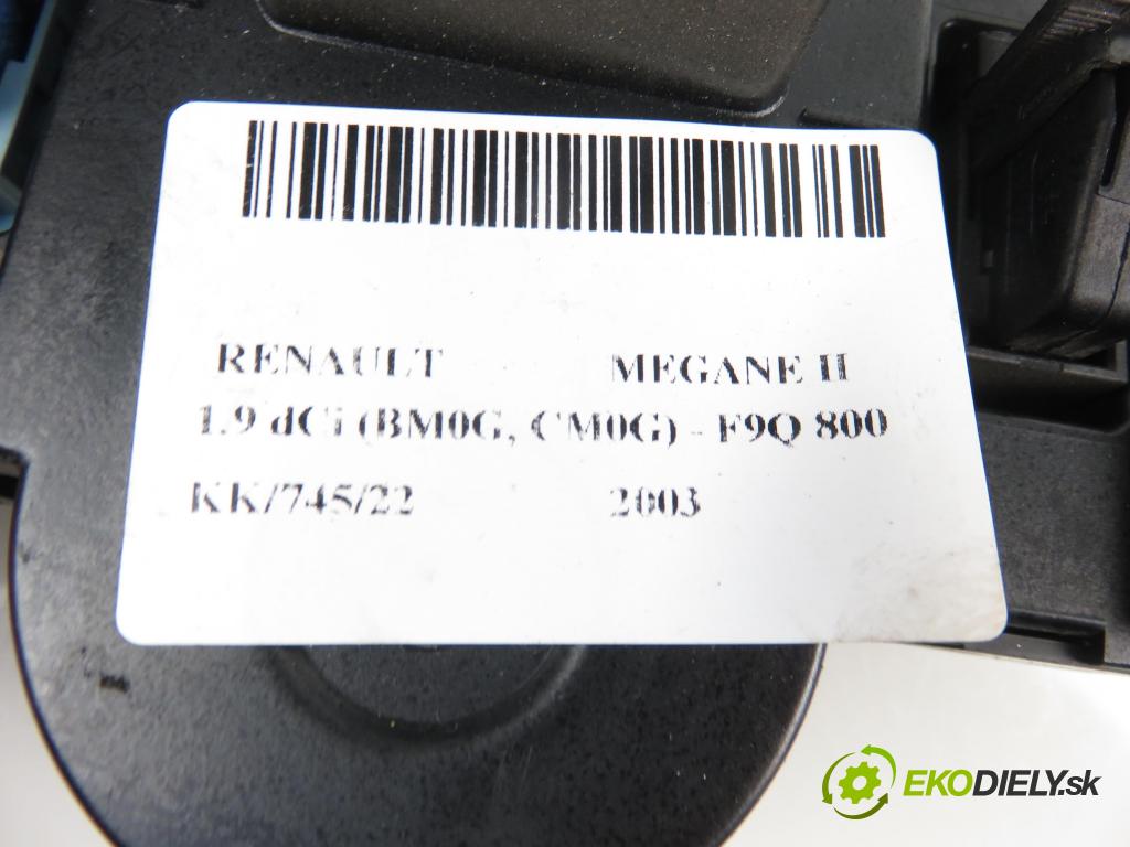 RENAULT MEGANE II (BM0/1_, CM0/1_) HB 2003 1870,00 Panele sterowania, przełączniki 1870,00 Panel kúrenia KLIMATIZACE: 8200070752
