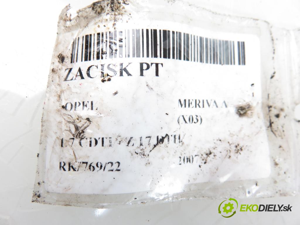 OPEL MERIVA A nadwozie wielkoprzestrzenne (MPV) (X03) MINIVAN 2007 1686,00 Zaciski 1686,00 Brzdič strmeň pravé zadné 