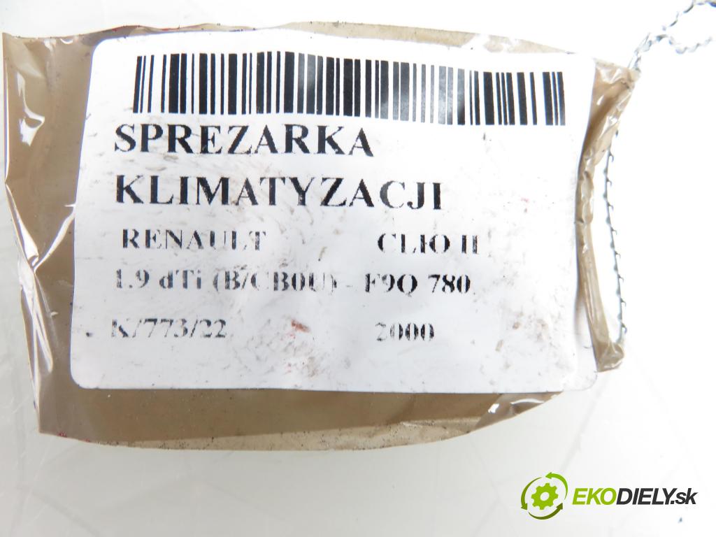 RENAULT CLIO II (BB_, CB_) HB 2000 1870,00 Kompresory klimatyzacji 1870,00 KOMPRESOR: klimatizace 7700111235 (Kompresory)