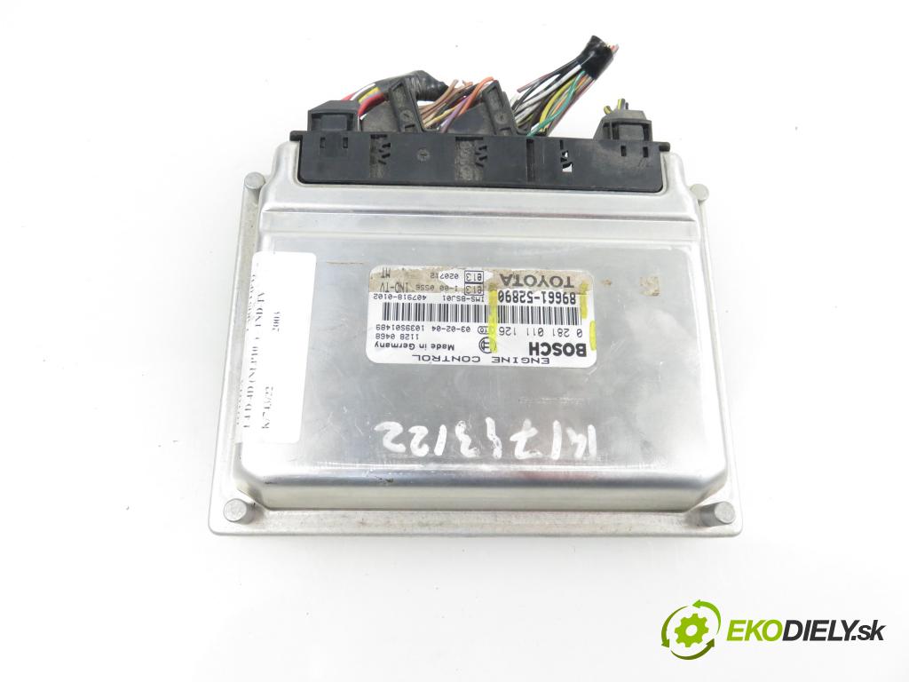 TOYOTA YARIS (_P1_) HB 2003 1364,00 Sterowniki silnika 1364,00 Riadiaca jednotka Motor 0281011126;8966152890