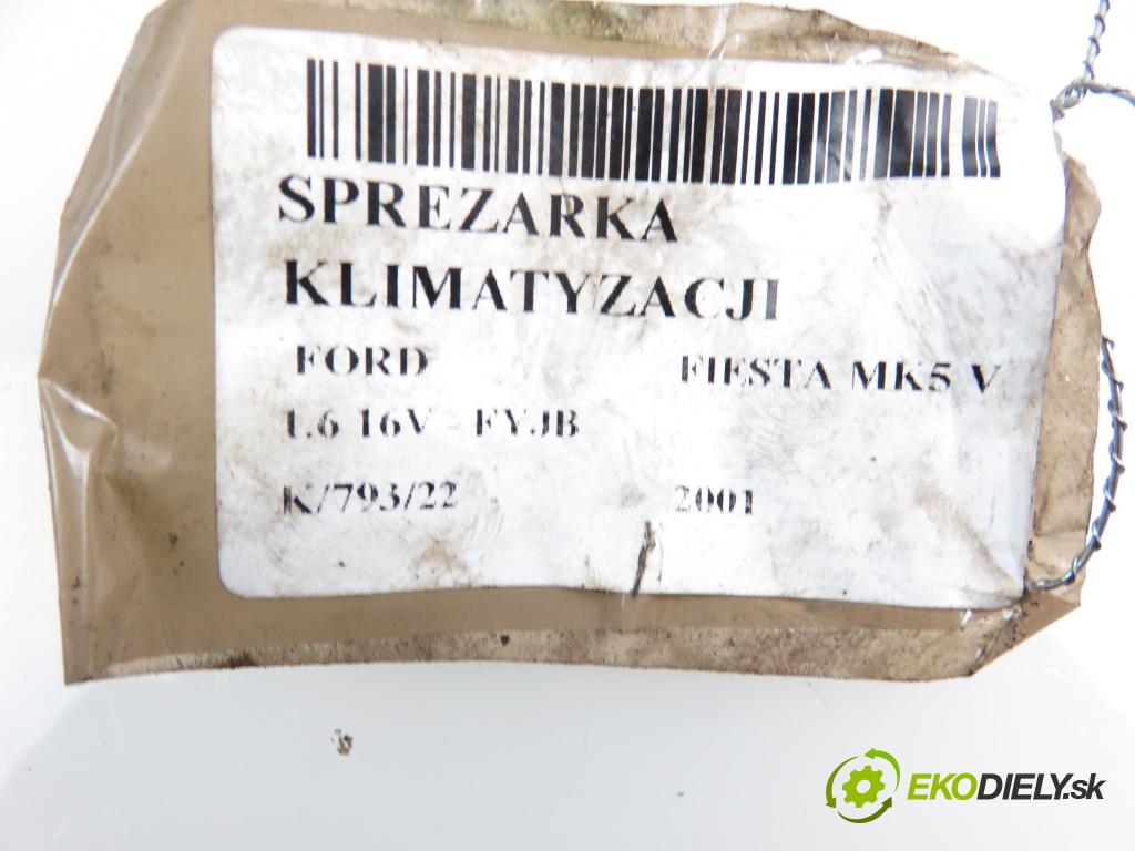 FORD FIESTA IV (JA_, JB_) HB 2001 1596,00 Kompresory klimatyzacji 1596,00 KOMPRESOR: klimatizace  (Kompresory)