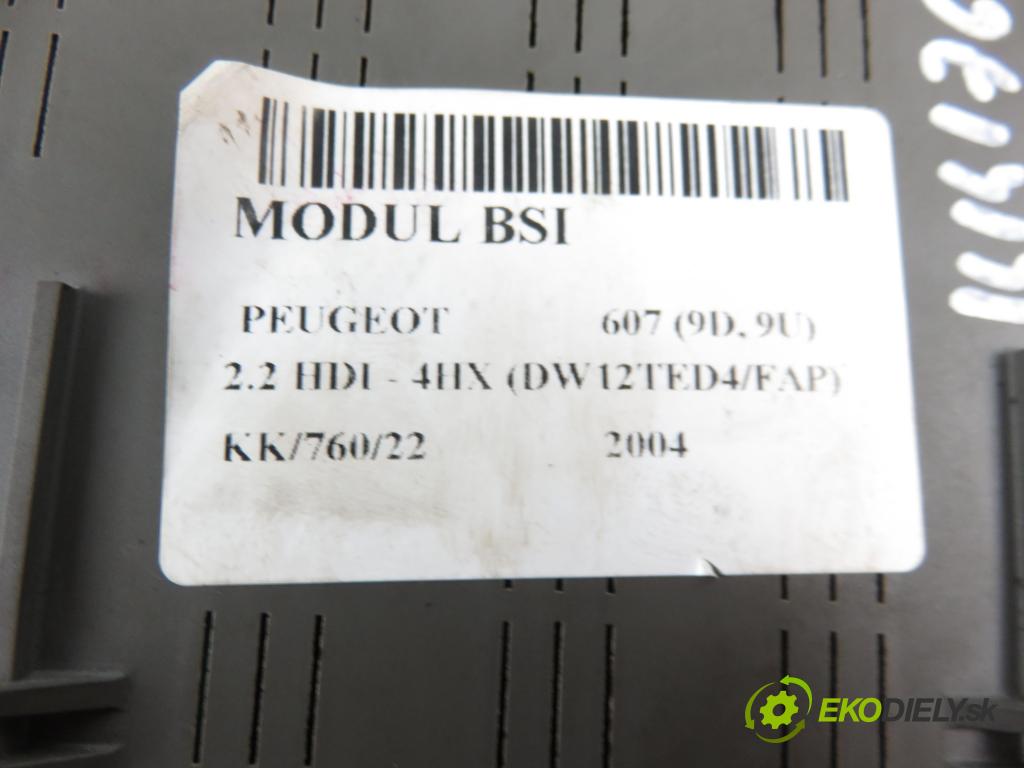 PEUGEOT 607 (9D, 9U) SEDAN 2004 2179,00 Skrzynki bezpieczników 2179,00 MODUL BSI 9654696080