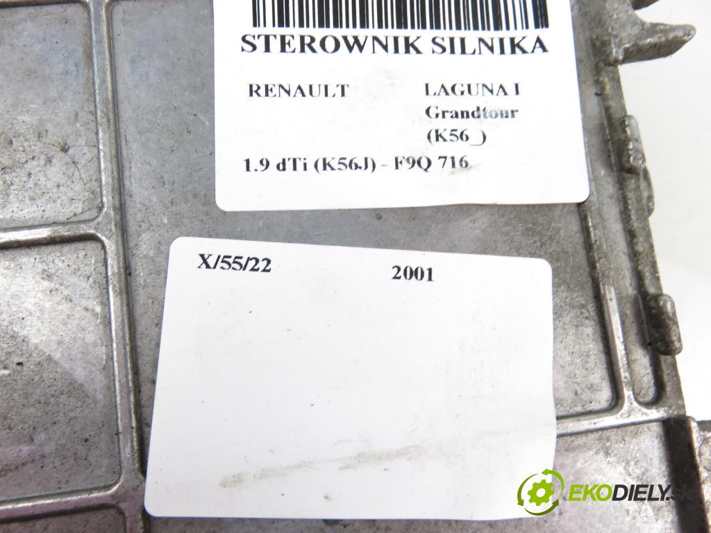 RENAULT LAGUNA I Grandtour (K56_) KOMBI 2001 1870,00 Sterowniki silnika 1870,00 Riadiaca jednotka Motor 0281001766;7700114354