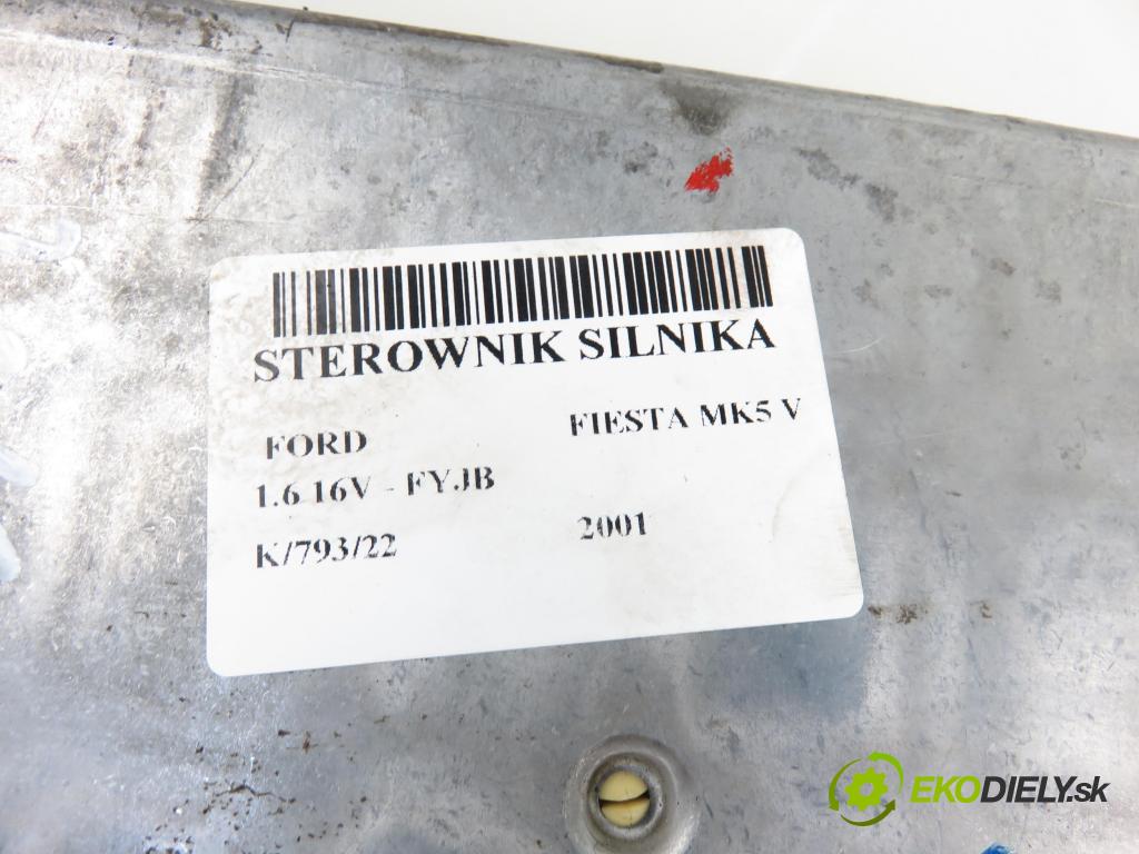 FORD FIESTA IV (JA_, JB_) HB 2001 1596,00 Sterowniki silnika 1596,00 Riadiaca jednotka Motor YS6F12A650BC