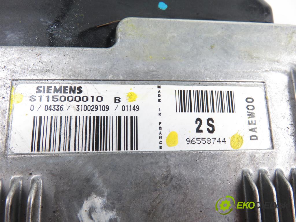 DAEWOO MATIZ (M100) HB 1999 0,80 Sterowniki silnika 796,00 Riadiaca jednotka Motor 96558744;S115000010B