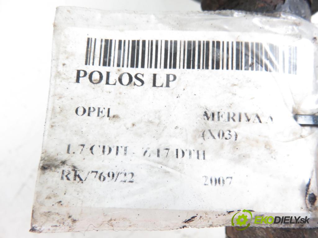 OPEL MERIVA A nadwozie wielkoprzestrzenne (MPV) (X03) MINIVAN 2007 1686,00 Półosie 1686,00 Poloos LP