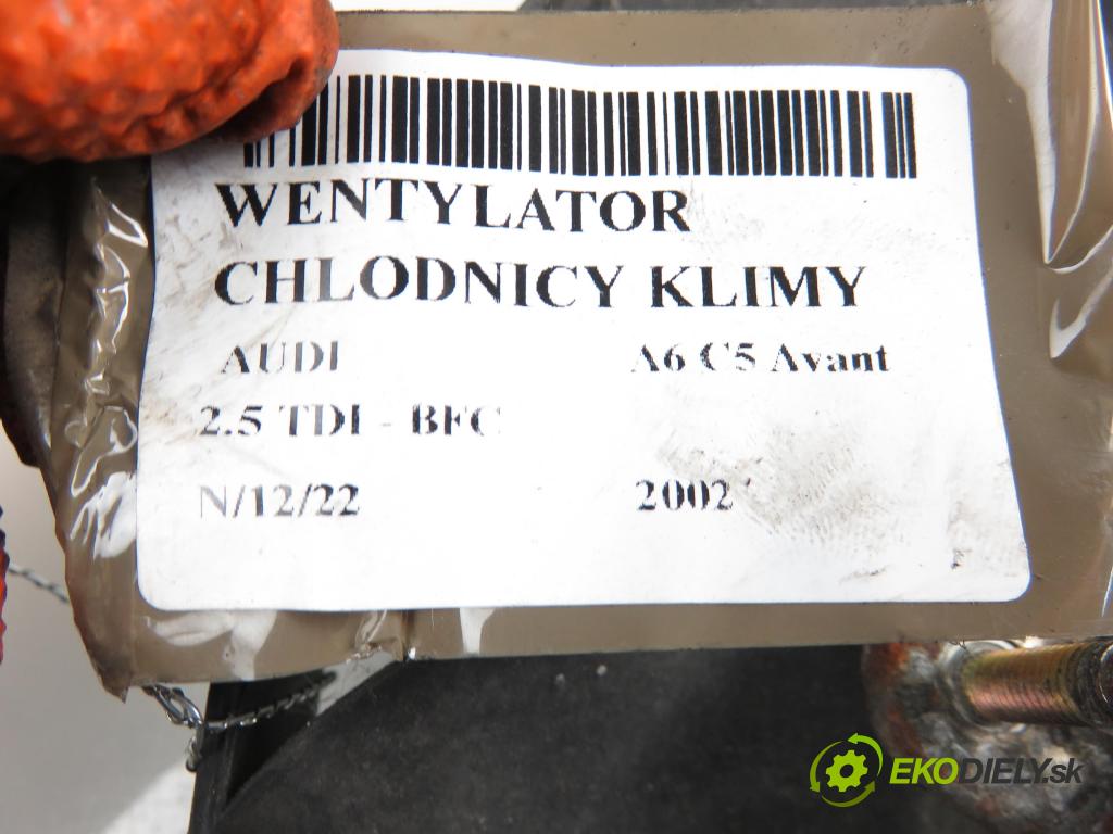 AUDI A6 Avant (4B5, C5) KOMBI 2002 2496,00 Wentylatory 2496,00 Ventilátor chladič klímatizácie 8D0959455R