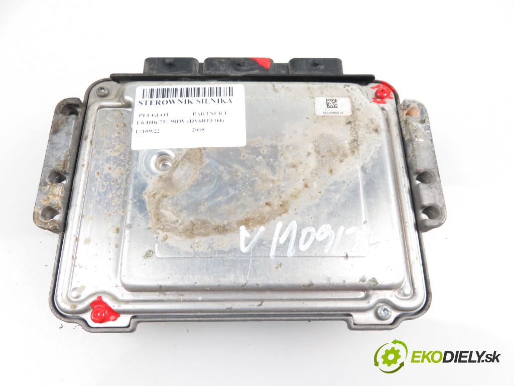 PEUGEOT PARTNER Skrzynia (5_, G_) FURGON 2008 1560,00 Sterowniki silnika 1560,00 Riadiaca jednotka Motor 0281012620;9665594380