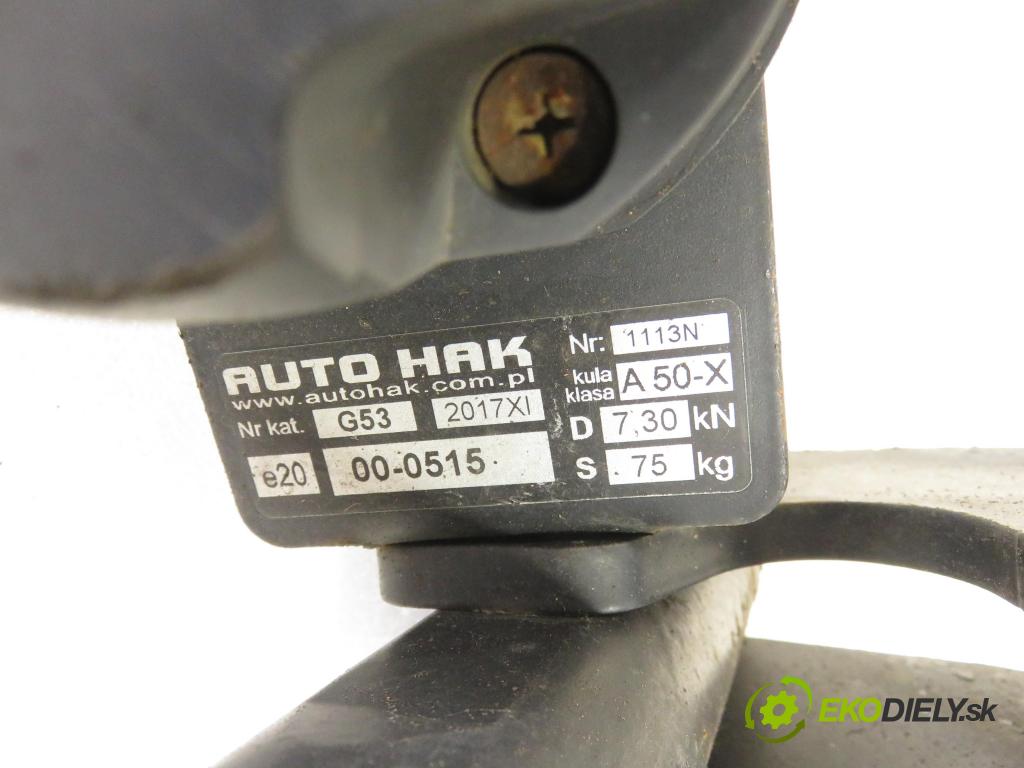 DACIA SANDERO HB 2009 1461,00 Kompletne haki holownicze (belka + kula) 1461,00 Hák