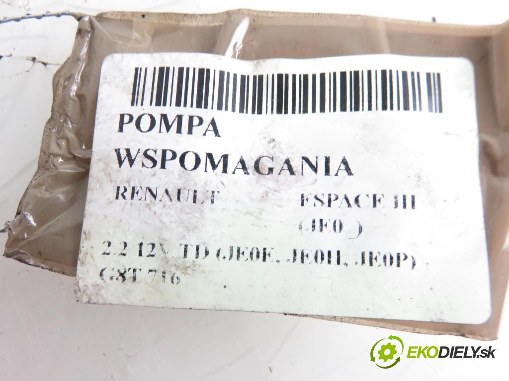 RENAULT ESPACE III (JE0_) VAN 1998 2188,00 Pompy wspomagania 2188,00 Pumpa servočerpadlo (Servočerpadlá, pumpy riadenia)